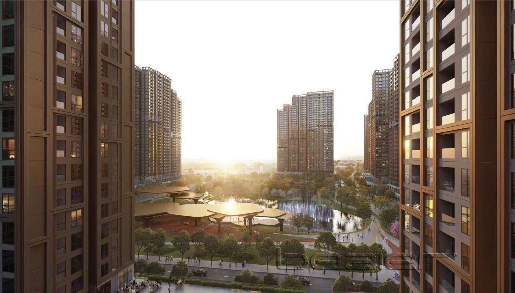 Công viên nội khu The Parkland – nơi bình yên lan toả giữa những toà tháp hiện đại, hồ nước trong xanh và ánh hoàng hôn dịu dàng mỗi ngày.